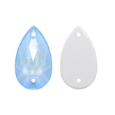 Electric Neon Light Blue Drop Shape High Quality Glass Sew-on Rhinestones WholesaleRhinestone