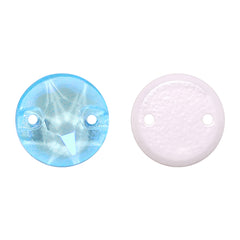 Electric Neon Aquamarine XIRIUS Round Shape High Quality Glass Sew-on Rhinestones WholesaleRhinestone