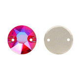 Light Siam Shimmer XIRIUS Round Shape High Quality Glass Sew-on Rhinestones WholesaleRhinestone