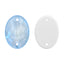 Electric Neon Light Blue Oval Shape High Quality Glass Sew-on Rhinestones WholesaleRhinestone