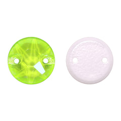 Electric Neon Jonquil XIRIUS Round Shape High Quality Glass Sew-on Rhinestones WholesaleRhinestone