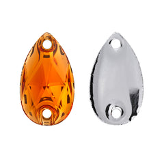 Drop Orange Resin Sew-on Rhinestones For Dance Costume WholesaleRhinestone