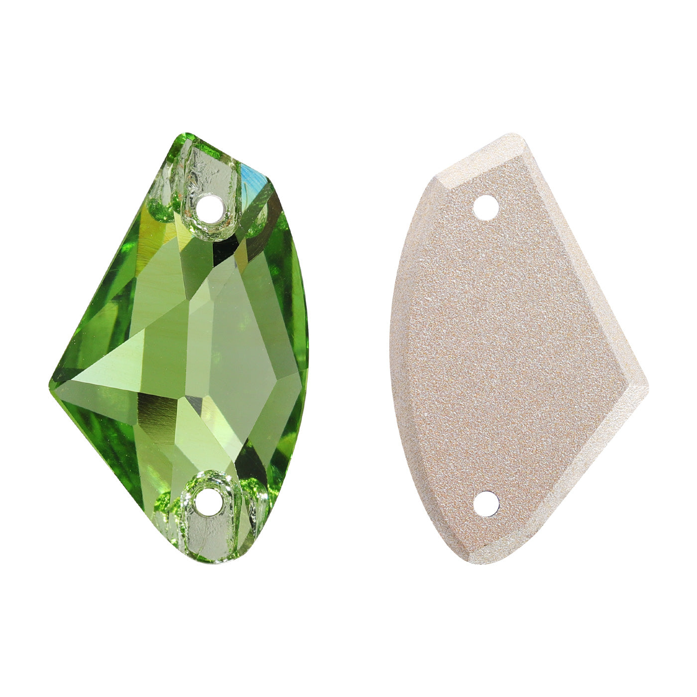 Peridot Galactic Shape High Quality Glass Sew-on Rhinestones WholesaleRhinestone