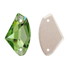 Peridot Galactic Shape High Quality Glass Sew-on Rhinestones WholesaleRhinestone