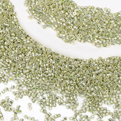Metallic Chartreuse Luster Color Hight Quality Glass Cylinder Seed Beads 1.6 MM Size JS3009 WholesaleRhinestone