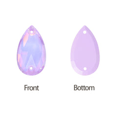 Lavender AM Drop Shape High Quality Glass Sew-on Rhinestones WholesaleRhinestone