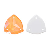 Elektrisk neon solsikke trilliant form av høy kvalitet på sy-på rhinestones