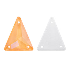 Electric Neon Sunflower Slim Triangle Shape High Quality Glass Sew-on Rhinestones WholesaleRhinestone