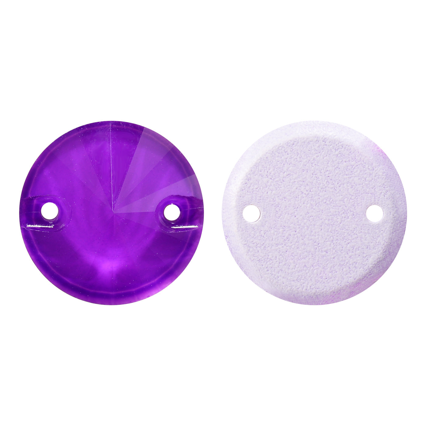 Mocha Neon Violet Rivoli Shape High Quality Glass Sew-on Rhinestones WholesaleRhinestone