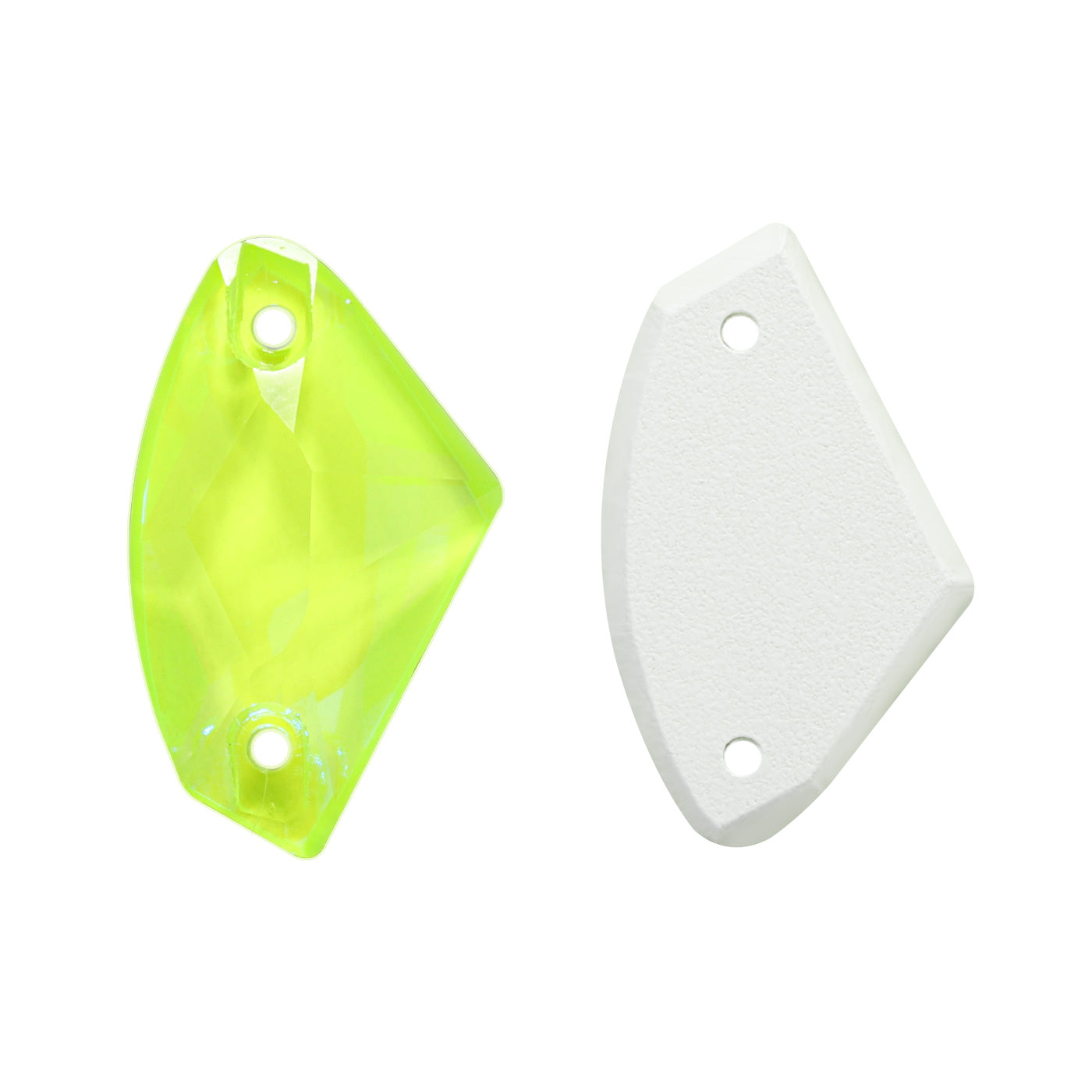 Electric Neon Jonquil Galactic Shape High Quality Glass Sew-on Rhinestones WholesaleRhinestone