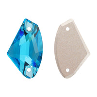 Aquamarine Galactic Shape High Quality Glass Sew-on Rhinestones WholesaleRhinestone