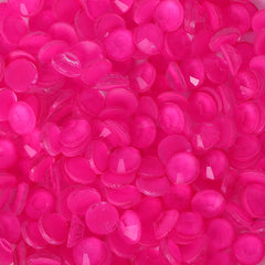 Mocha Neon Rose Glass Flat Back Rhinestones WholesaleRhinestone