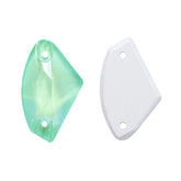 Electric Neon Greenwrap Galactic Shape High Quality Glass Sew-on Rhinestones WholesaleRhinestone