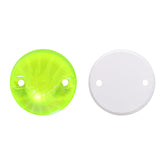 Electric Neon Jonquil Rivoli Shape High Quality Glass Sew-on Rhinestones WholesaleRhinestone