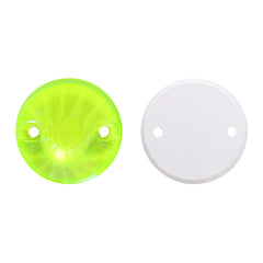 Electric Neon Jonquil Rivoli Shape High Quality Glass Sew-on Rhinestones WholesaleRhinestone