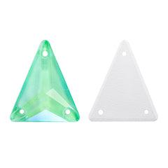 Electric Neon GreenWrap Slim Triangle Shape Glass Sew-Answin Rhinestons