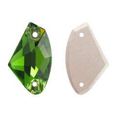 Fern Green Galactic Shape High Quality Glass Sew-on Rhinestones WholesaleRhinestone