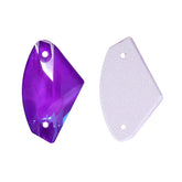 Electric Neon Violet Galactic Shape High Quality Glass Sew-on Rhinestones WholesaleRhinestone