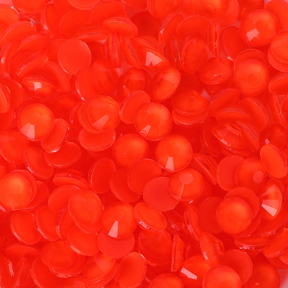 Mocha Neon Orange Glass Flat Back Rhinestones WholesaleRhinestone
