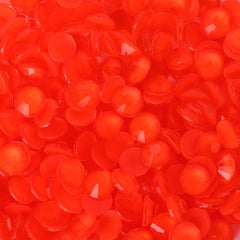 Mocha Neon Orange Glass Flat Back Rhinestones WholesaleRhinestone