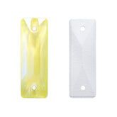 Electric Neon Light Topaz Cosmic Baguette Shape High Quality Glass Sew-on Rhinestones WholesaleRhinestone