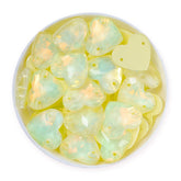 Jonquil AM Heart Shape High Quality Glass Sew-on Rhinestones WholesaleRhinestone
