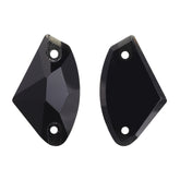 Jet Galactic Shape High Quality Glass Sew-on Rhinestones WholesaleRhinestone