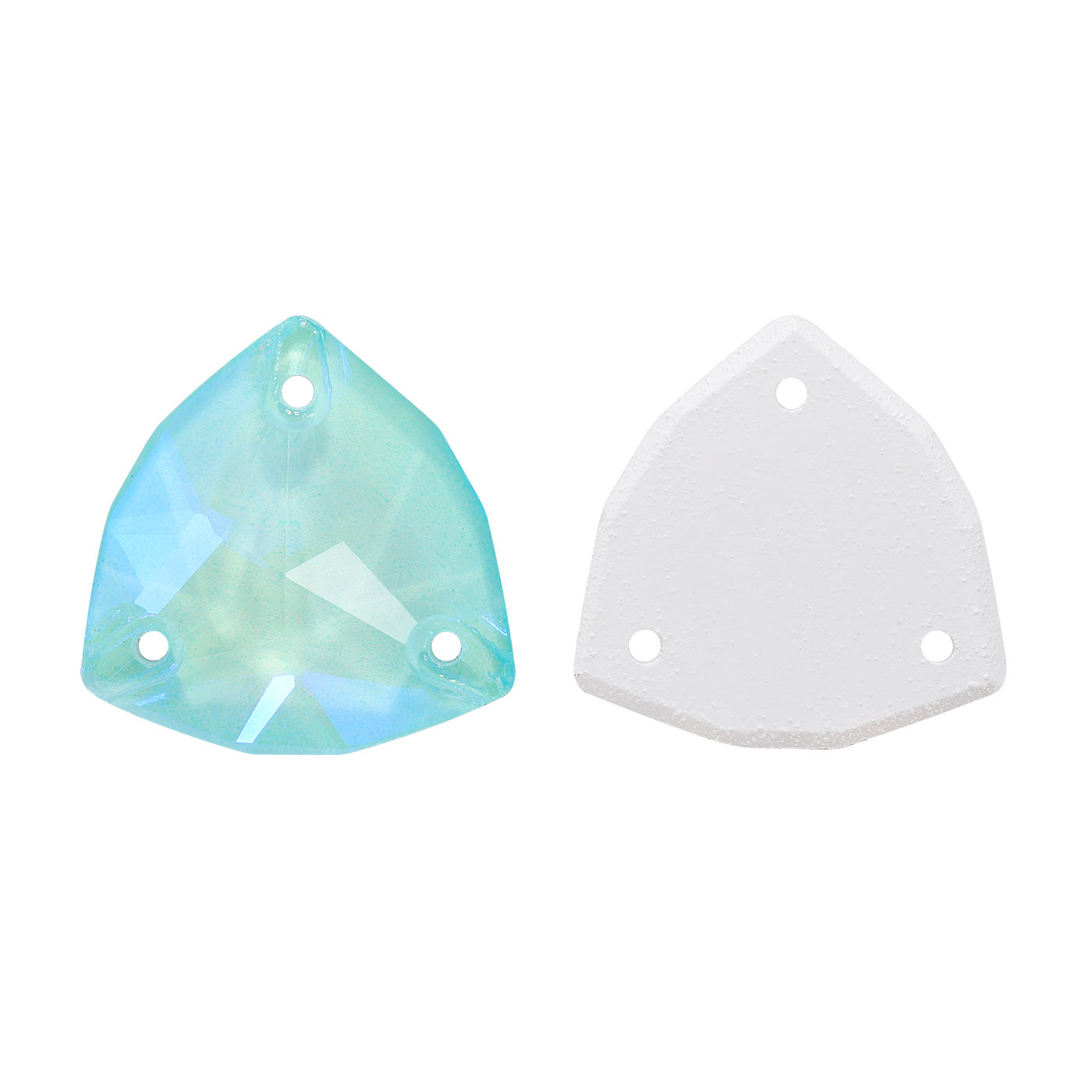 Electric Neon Light Azore Trilliant Shape High Quality Glass Sew-on Rhinestones WholesaleRhinestone