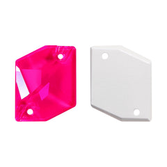 Electric Neon Fuchsia Cosmic Shape High Quality Glass Sew-on Rhinestones WholesaleRhinestone