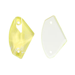 Electric Neon Light Topaz Galactic Shape High Quality Glass Sew-on Rhinestones WholesaleRhinestone