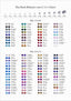Glass Flat Back Rhinestones Color Chart -HOT FIX & NO HOT FIX STONES WholesaleRhinestone
