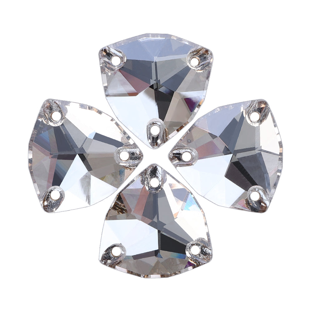 Satin Trilliant Shape High Quality Glass Sew-on Rhinestones WholesaleRhinestone