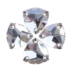 Satin Trilliant Shape High Quality Glass Sew-on Rhinestones WholesaleRhinestone