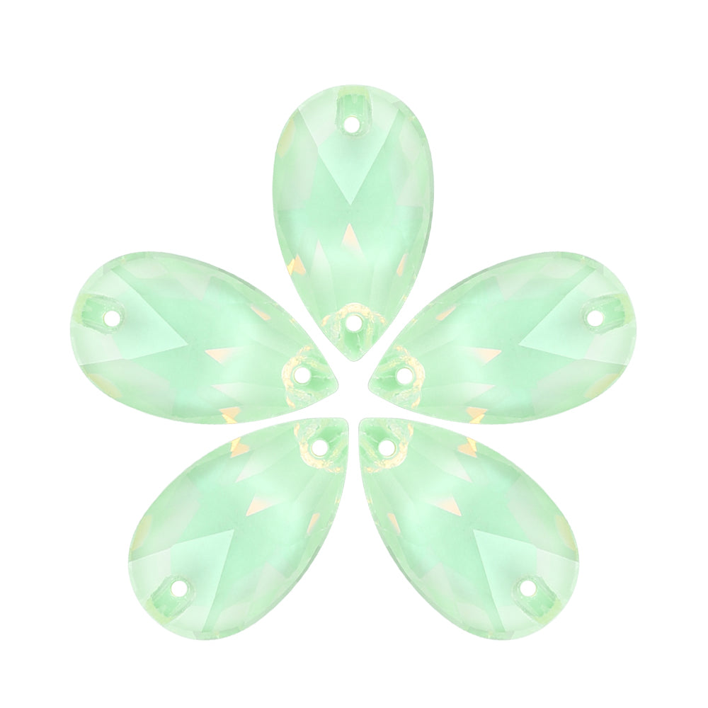 Light Azore AM Drop Shape High Quality Glass Sew-on Rhinestones WholesaleRhinestone