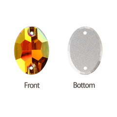 Astral Pink Oval Shape High Quality Glass Sew-on Rhinestones WholesaleRhinestone