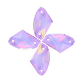 Lavender AM Galactic Shape High Quality Glass Sew-on Rhinestones WholesaleRhinestone