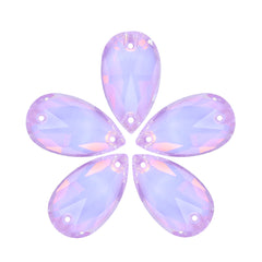 Lavender AM Drop Shape High Quality Glass Sew-on Rhinestones WholesaleRhinestone