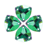 Heliotrope Trilliant Shape High Quality Glass Sew-on Rhinestones WholesaleRhinestone