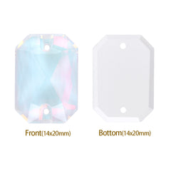 Crystal AM Octagon Shape High Quality Glass Sew-on Rhinestones WholesaleRhinestone