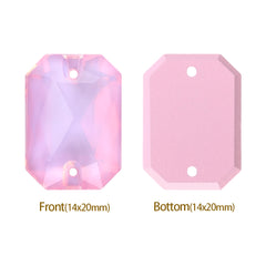 Rosaline AM Octagon Shape High Quality Glass Sew-on Rhinestones WholesaleRhinestone