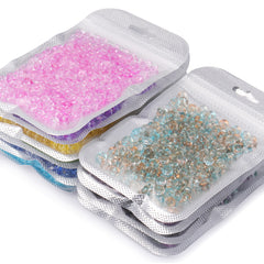 Various Colors Transparent Candy Series Lucky Buckle Shape Glass Seed Beads WholesaleRhinestone