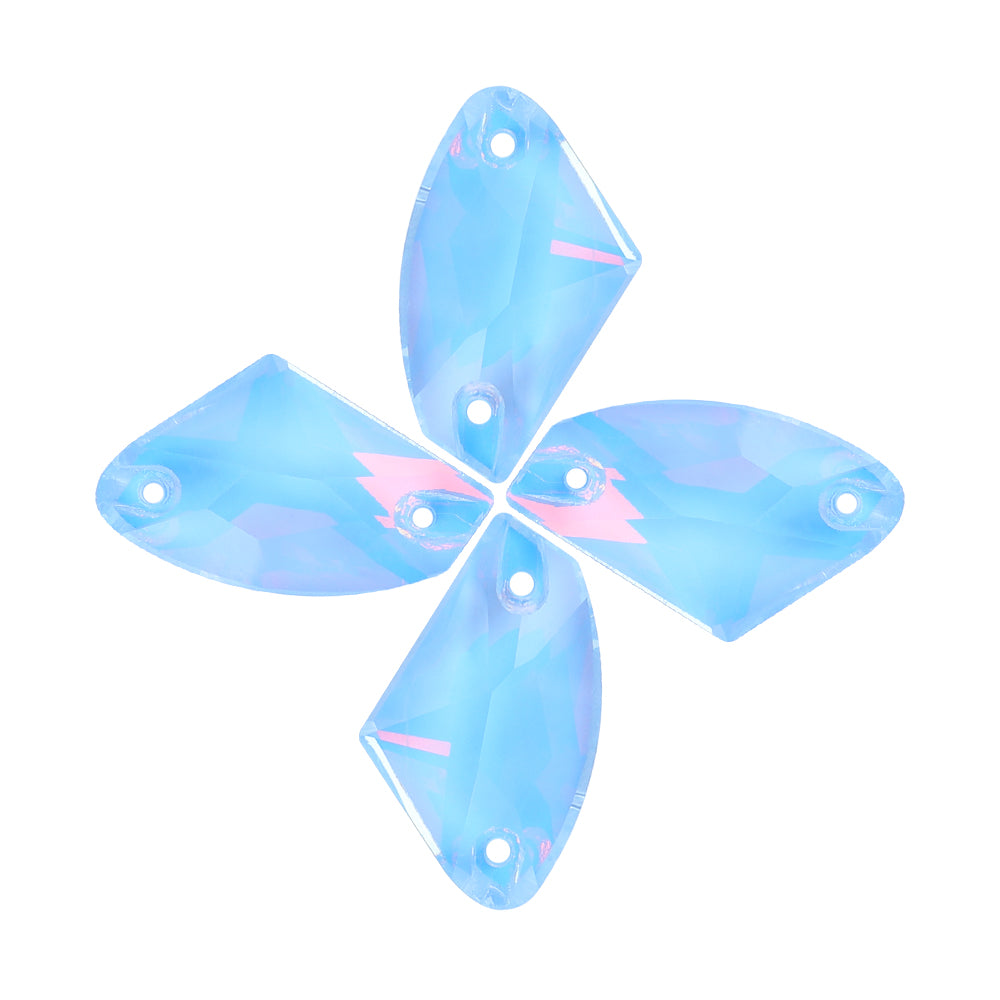 Light Sapphire AM Galactic Shape High Quality Glass Sew-on Rhinestones WholesaleRhinestone