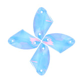 Light Sapphire AM Galactic Shape High Quality Glass Sew-on Rhinestones WholesaleRhinestone