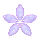 Lavender AM Navette Shape High Quality Glass Sew-on Rhinestones WholesaleRhinestone