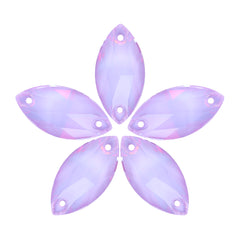 Lavender AM Navette Shape High Quality Glass Sew-on Rhinestones WholesaleRhinestone