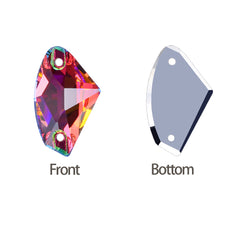 Vitrail Medium Galactic Shape High Quality Glass Sew-on Rhinestones WholesaleRhinestone