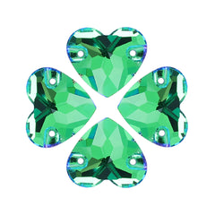 スフィンクスハートシェイプ高品質のガラス縫製ラインストーン