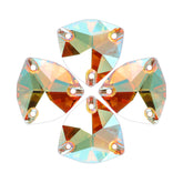 Crystal Sun Trilliant Shape High Quality Glass Sew-on Rhinestones WholesaleRhinestone