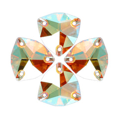 Crystal Sun Trilliant Shape High Quality Glass Sew-on Rhinestones WholesaleRhinestone