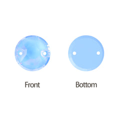 Light Sapphire AM XIRIUS Round Shape High Quality Glass Sew-on Rhinestones WholesaleRhinestone